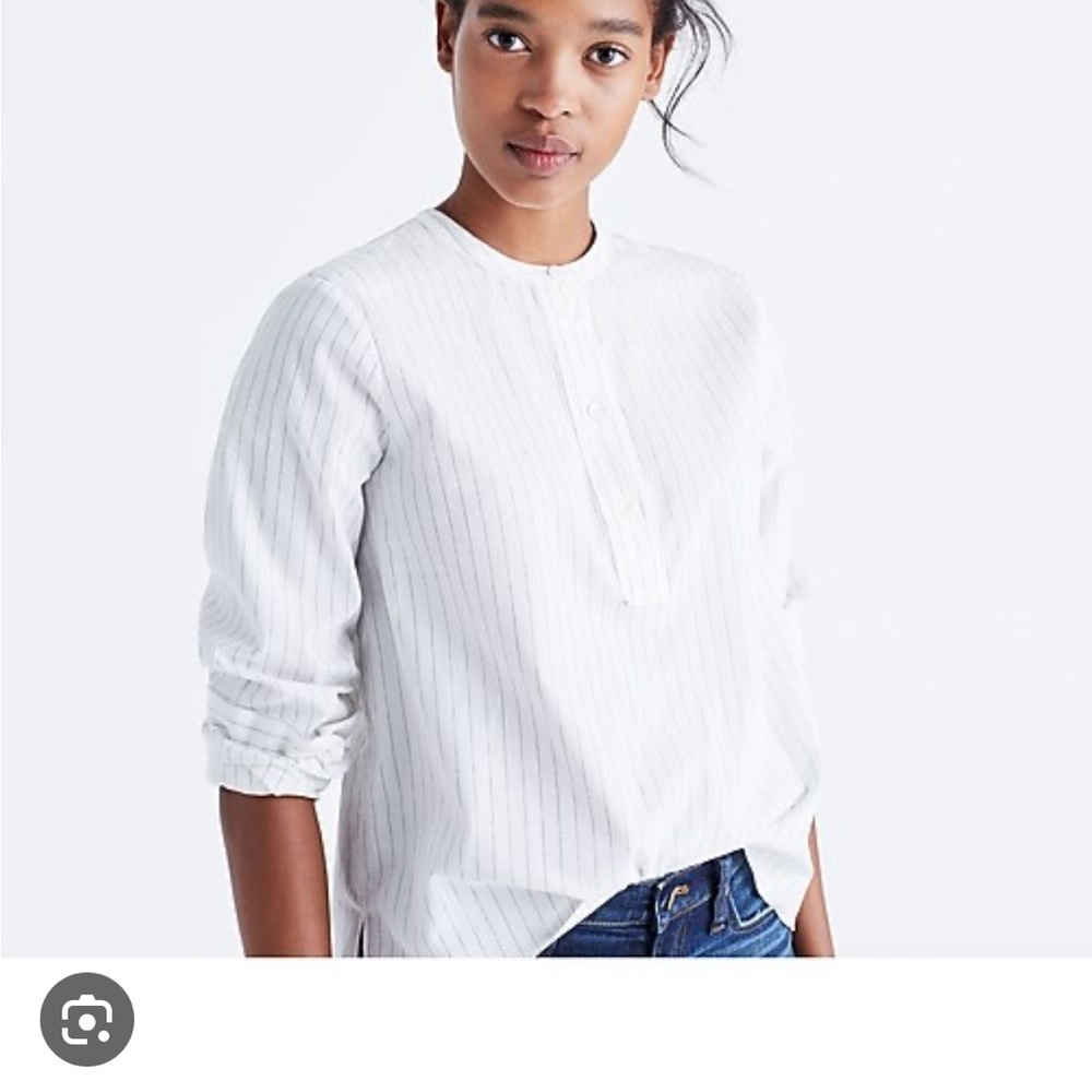 Madewell Striped Popover Shirt